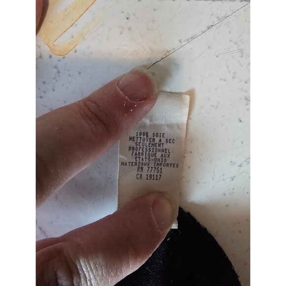 Vintage Betsey Johnson Black Silk Lace Slip Dress 90s Y2K Lingerie Style USA - Picture 6 of 9